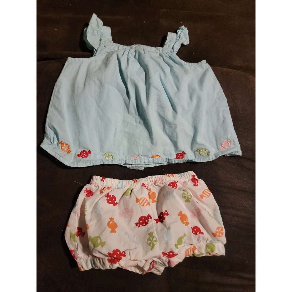 Gymboree‎ layette line sweeter than candy 2 piece outfit set 6 12 months